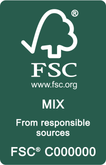 FSC Label MIX White on Green